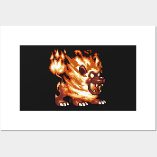 Fire Lion Posters and Art
